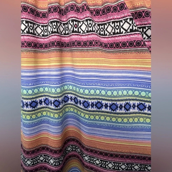 American Rag Cie Above The Knee Dress Colorful Stripes Size Large Summer Spring - Picture 4 of 7